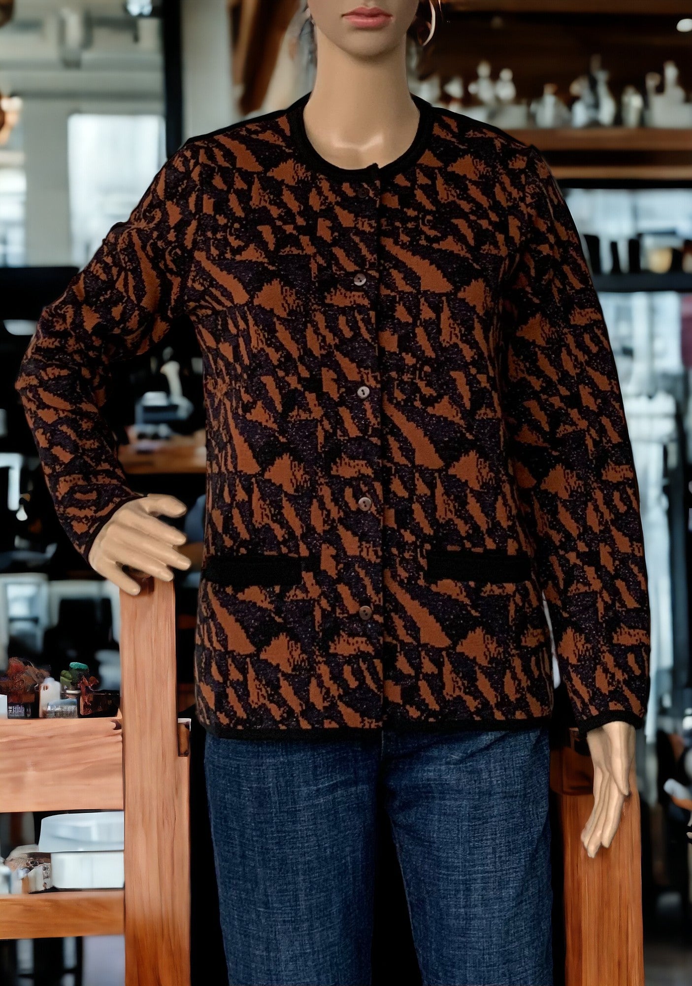 Cardigan Femme Manches Longues boutonné