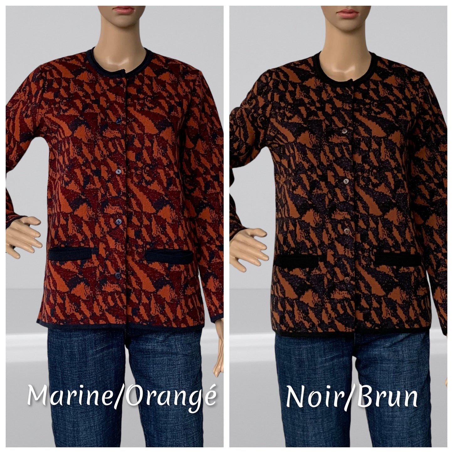 Cardigan Femme Manches Longues boutonné