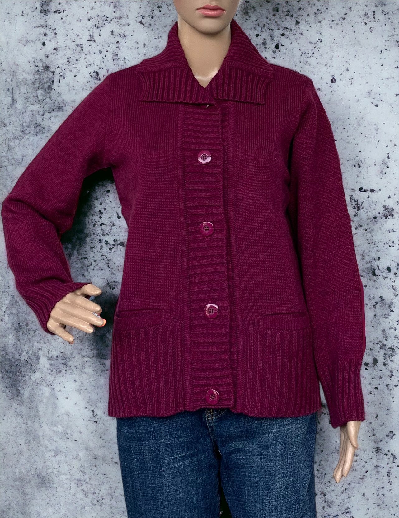 Veste Femme Manches Longues boutonnée