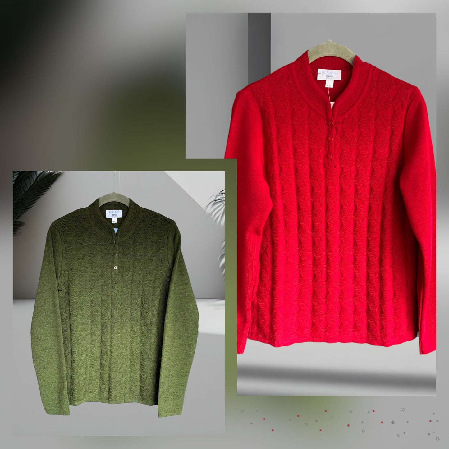 Pull Femme Manches Longues Col Tunisien