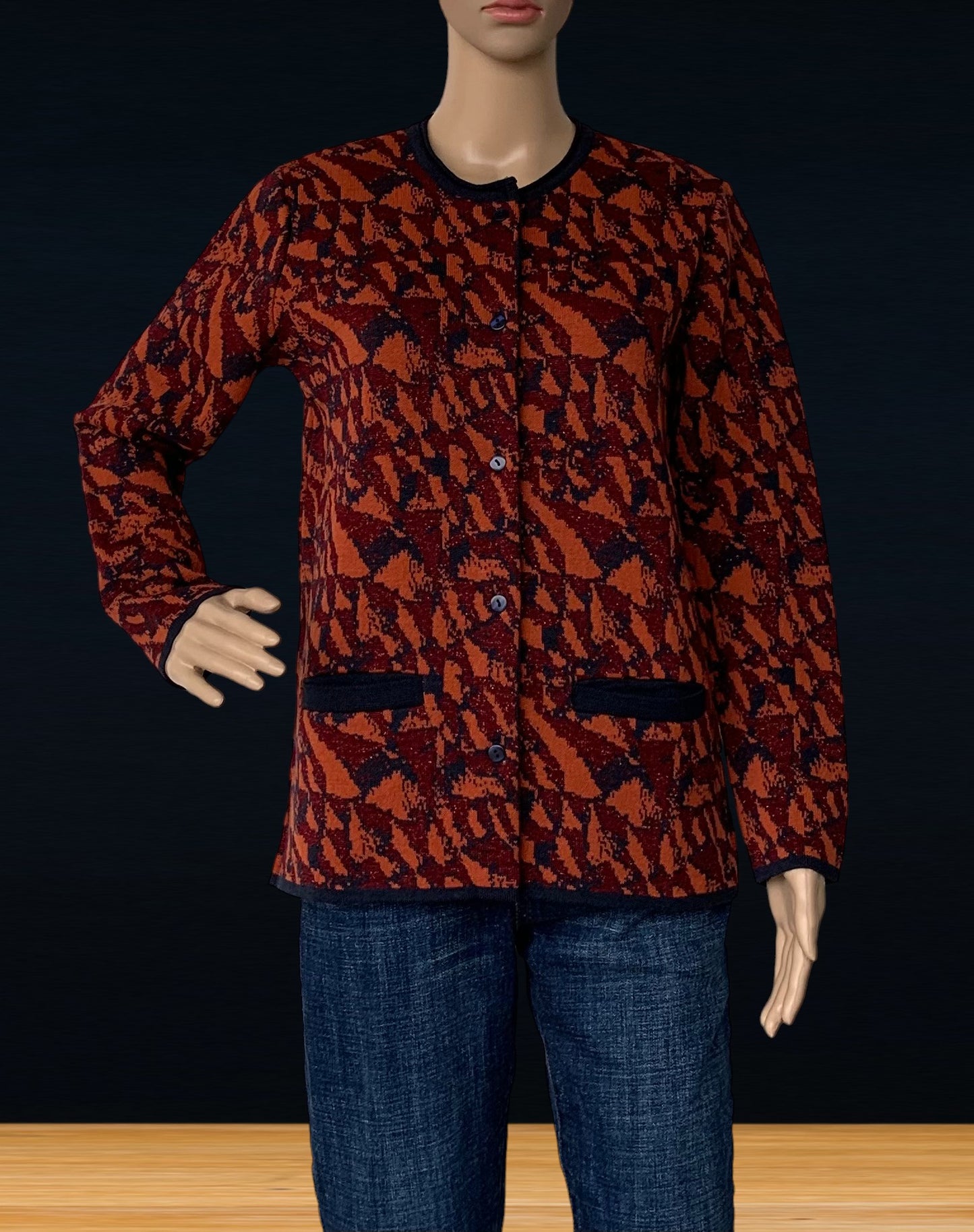 Marine/Orangé