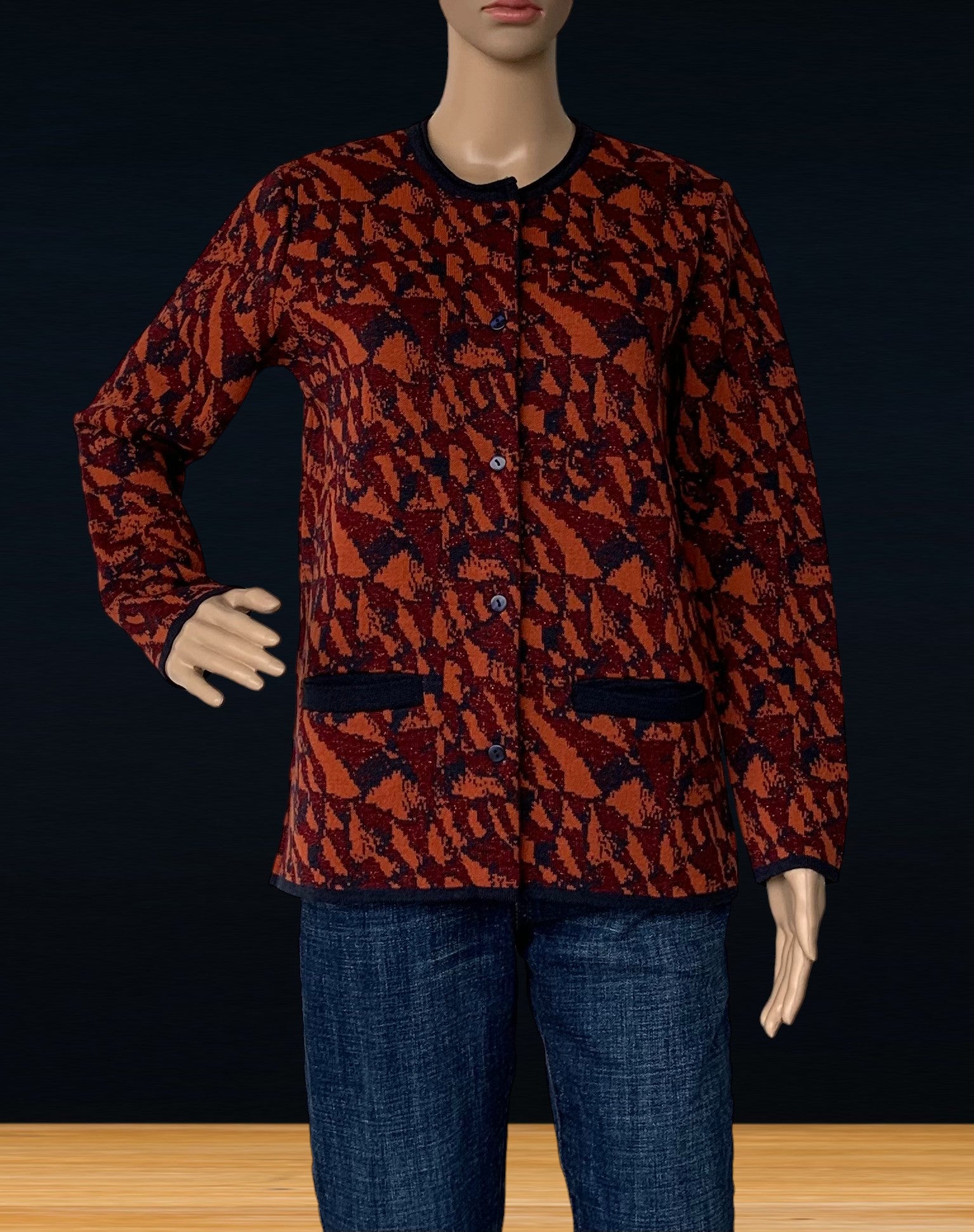 Marine/Orangé