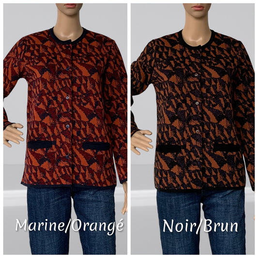 Cardigan Femme Manches Longues boutonné