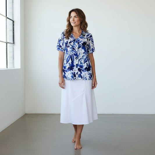 Chemisier Femme Manches Courtes