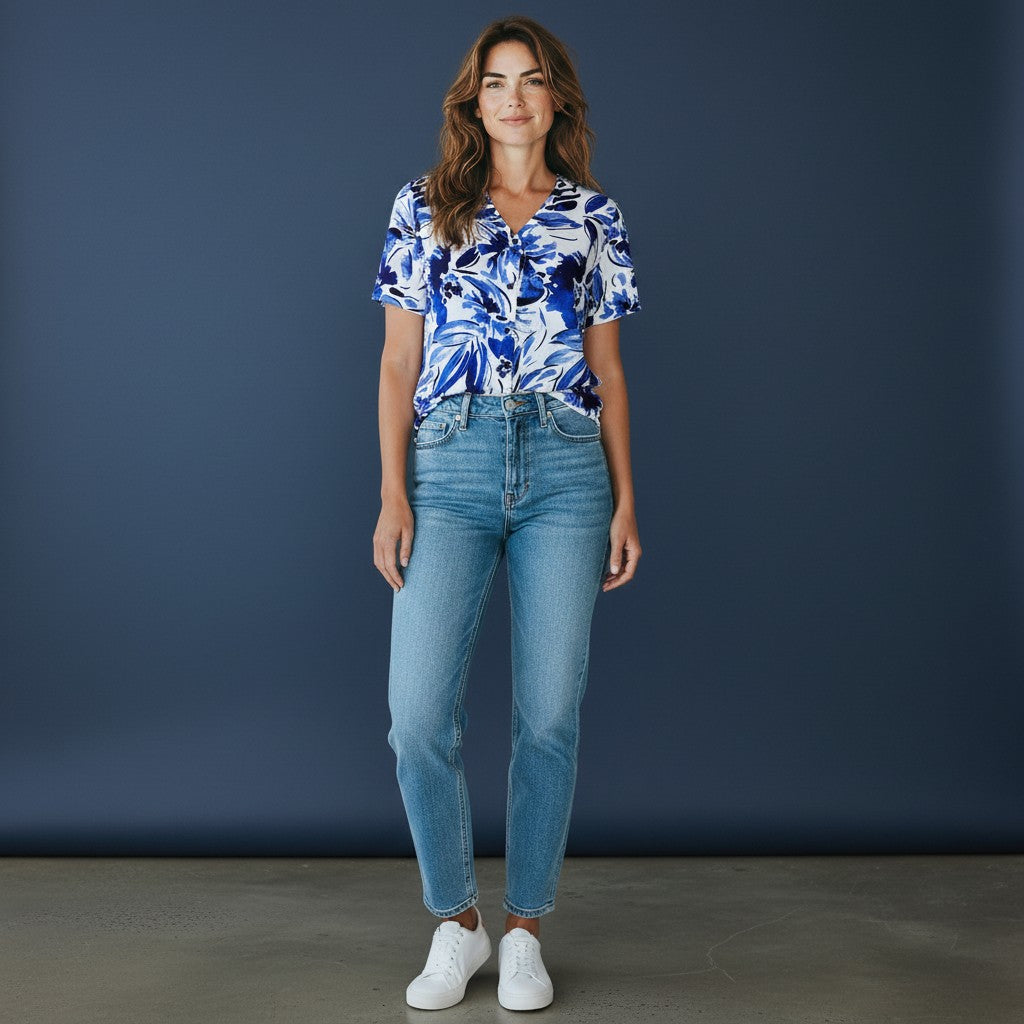 Chemisier Femme Manches Courtes